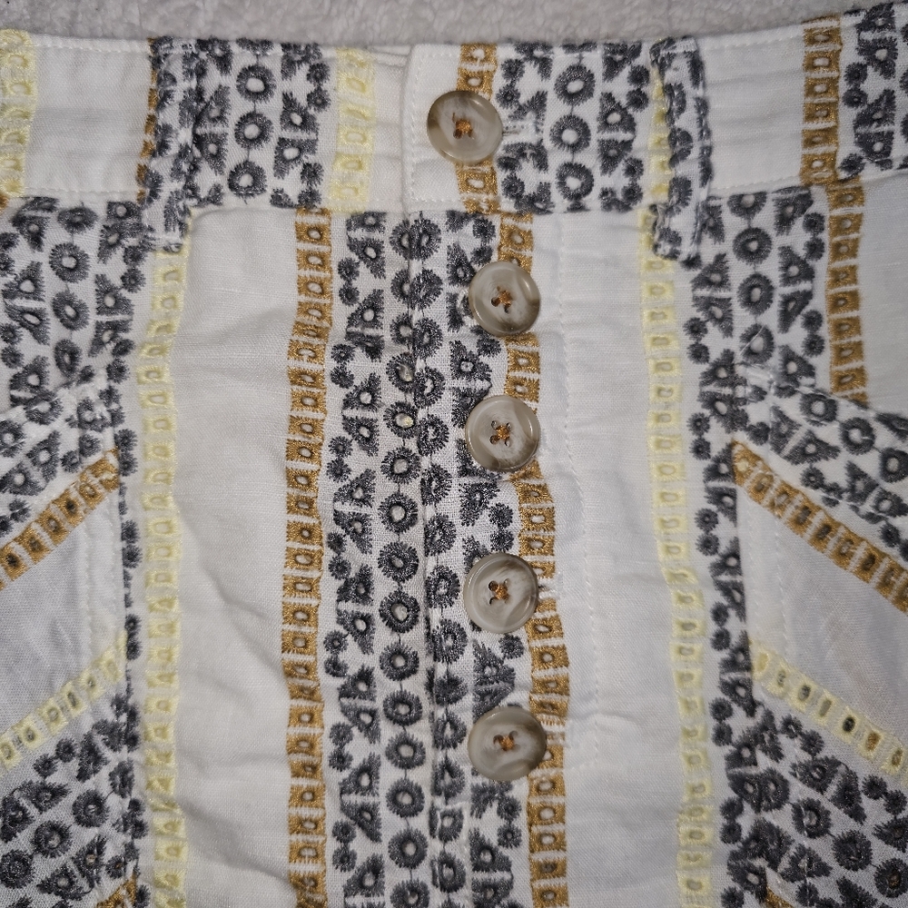 Anthropologie 2-Piece Shirt And Skirt Set Size 4 - Picture 8 of 15